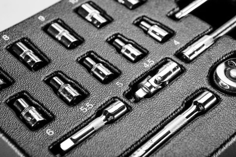 KLUCZE NASADOWE 1/4", ZESTAW 19 SZT., WKŁADKA KLUCZE NASADOWE 1/4", ZESTAW 19 SZT., WKŁADKA