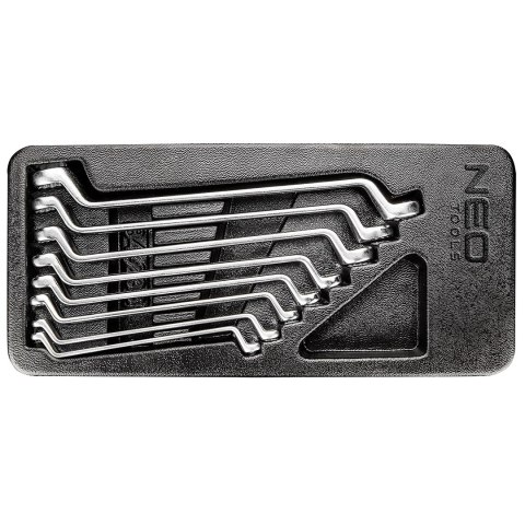 KLUCZE OCZKOWE ODGIĘTE 6-22 MM, ZESTAW 8 SZT., WKŁADKA KLUCZE OCZKOWE ODGIĘTE 6-22 MM, ZESTAW 8 SZT., WKŁADKA