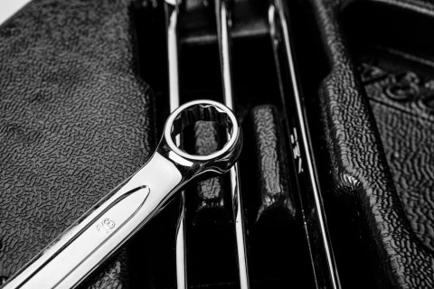 KLUCZE PŁASKO-OCZKOWE 6-19 MM, ZESTAW 14 SZT., WKŁADKA KLUCZE PŁASKO-OCZKOWE 6-19 MM, ZESTAW 14 SZT., WKŁADKA