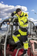 KURTKA ROBOCZA OSTRZEGAWCZA SOFTSHELL Z KA PTUREM, ŻÓŁTA, ROZMIAR L
