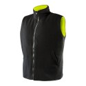 BEZRĘKAWNIK ROBOCZY, DWUSTRONNY, JEDNA STRONA ODBLASKOWA, ŻÓŁTA, ROZMIAR XXXL/60