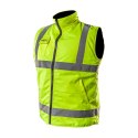 BEZRĘKAWNIK ROBOCZY, DWUSTRONNY, JEDNA STRONA ODBLASKOWA, ŻÓŁTA, ROZMIAR XXXL/60