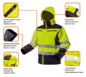 KURTKA ROBOCZA OSTRZEGAWCZA SOFTSHELL Z KA PTUREM,  POMARAŃCZOWA, ROZMIAR M