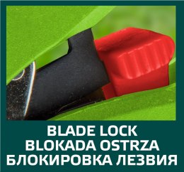 SEKATOR OGRODOWY KOWADEŁKOWY Z GRZECHOTKĄ, ŚREDNICA CIĘCIA 20 MM