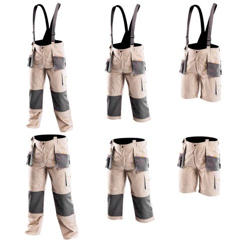 S PODNIE ROBOCZE NA SZELKACH 6W1 COTTON, ROZMIAR LD/54 S PODNIE ROBOCZE NA SZELKACH 6W1 COTTON, ROZMIAR LD/54