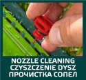 ZRASZACZ OSCYLACYJNY,  POWIERZCHNIA ZRASZANIA 15 x 19 M, 18 DYSZY ZRASZAJĄCYCH, IGŁA DO UDRAŻNIANIA DYSZ