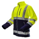 BLUZA  POLAROWA OSTRZEGAWCZA, ŻÓŁTA, ROZMIAR L