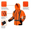BLUZA ROBOCZA OSTRZEGAWCZA,  POMARAŃCZOWA, ROZMIAR L
