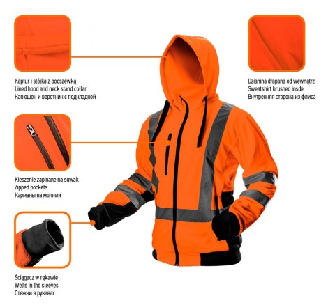 BLUZA ROBOCZA OSTRZEGAWCZA, POMARAŃCZOWA, ROZMIAR L BLUZA ROBOCZA OSTRZEGAWCZA, POMARAŃCZOWA, ROZMIAR L