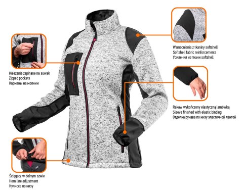 BLUZA DZIANINOWA DAMSKA, ROZMIAR XXL BLUZA DZIANINOWA DAMSKA, ROZMIAR XXL