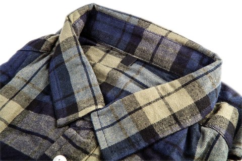KOSZULA FLANELOWA GRANATOWO-OLIWKOWO-CZARNA, ROZMIAR XL KOSZULA FLANELOWA GRANATOWO-OLIWKOWO-CZARNA, ROZMIAR XL