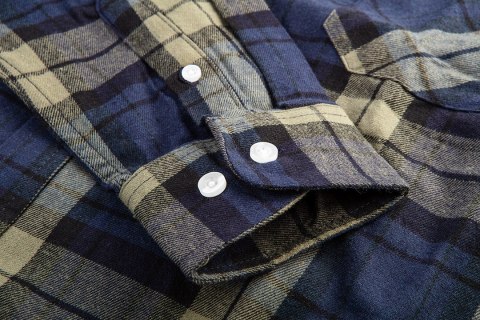 KOSZULA FLANELOWA GRANATOWO-OLIWKOWO-CZARNA, ROZMIAR XL KOSZULA FLANELOWA GRANATOWO-OLIWKOWO-CZARNA, ROZMIAR XL