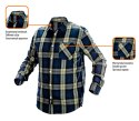 KOSZULA FLANELOWA GRANATOWO-OLIWKOWO-CZARNA, ROZMIAR XXL