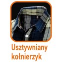 KOSZULA FLANELOWA GRANATOWO-OLIWKOWO-CZARNA, ROZMIAR M