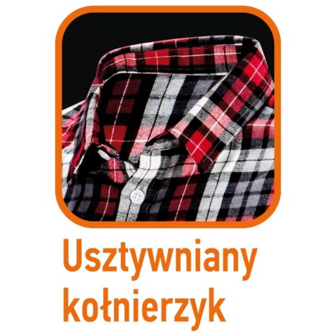 KOSZULA FLANELOWA KRATA CZERWONO-CZARNO-BIAŁA, ROZMIAR L KOSZULA FLANELOWA KRATA CZERWONO-CZARNO-BIAŁA, ROZMIAR L