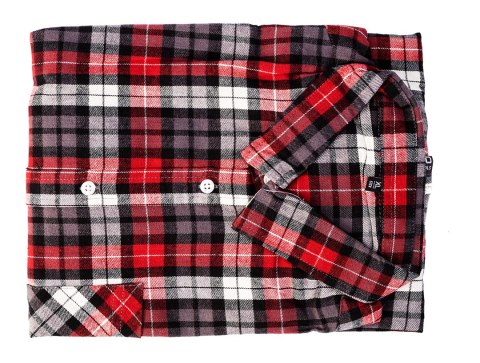 KOSZULA FLANELOWA KRATA CZERWONO-CZARNO-BIAŁA, ROZMIAR XXL KOSZULA FLANELOWA KRATA CZERWONO-CZARNO-BIAŁA, ROZMIAR XXL