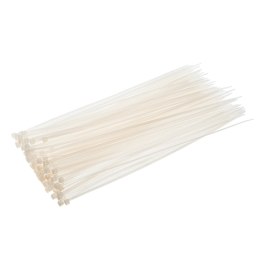 O PASKI ZACISKOWE 2.5 x 100 MM, 100 SZT., BIAŁE