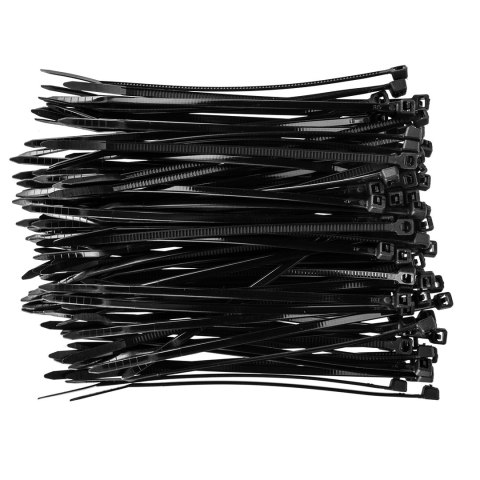 O PASKI ZACISKOWE 2.5 x 100 MM, 100 SZT., CZARNE O PASKI ZACISKOWE 2.5 x 100 MM, 100 SZT., CZARNE