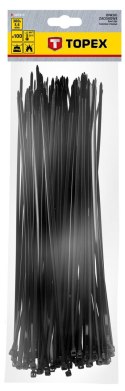O PASKI ZACISKOWE 3.6 x 300 MM, 100 SZT., CZARNE