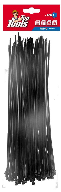 O PASKI ZACISKOWE 3.6 x 300 MM, 100 SZT.