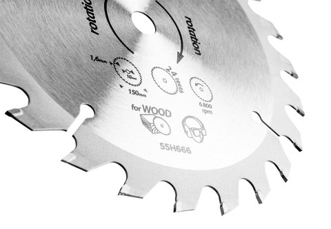 TARCZA DO PILARKI, WIDIOWA 150 x 10MM, 1.6MM , 24 ZĘBY, ENERGY+ TARCZA DO PILARKI, WIDIOWA 150 x 10MM, 1.6MM , 24 ZĘBY, ENERGY+