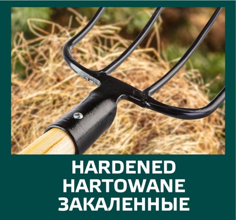 WIDŁY UNIWERSALNE 4 ZĘBY TRZONEK DREWNIANY, UCHWYT Z TWORZYWA WIDŁY UNIWERSALNE 4 ZĘBY TRZONEK DREWNIANY, UCHWYT Z TWORZYWA