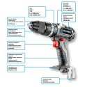 WIERTARKO-WKRĘTARKA AKUMULATOROWA BEZSZCZOTKOWA Z UDAREM ENERGY+ 18V, LI-ION, 13 MM, BEZ AKUMULATORA