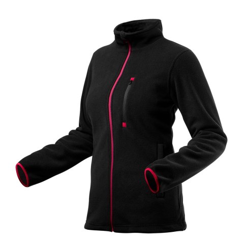 BLUZA  POLAROWA DAMSKA, CZARNA, ROZMIAR L