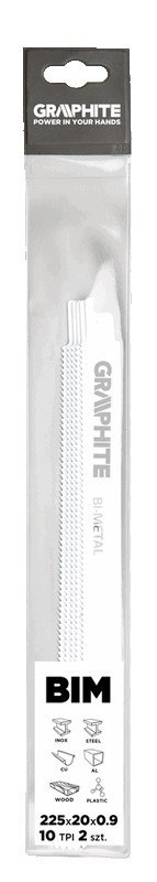 BRZESZCZOTY BAGNETOWE 225 x 20 x 0.9 MM, 10TPI, K PL. 2 SZT.