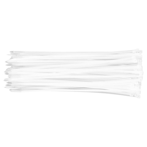 O PASKI ZACISKOWE 4.8 x 300 MM, 75 SZT., BIAŁE O PASKI ZACISKOWE 4.8 x 300 MM, 75 SZT., BIAŁE