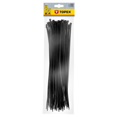 O PASKI ZACISKOWE 4.8 x 370 MM, 75 SZT., CZARNE O PASKI ZACISKOWE 4.8 x 370 MM, 75 SZT., CZARNE