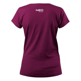 T-SHIRT DAMSKI BORDOWY, ROZMIAR XL