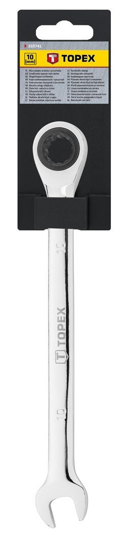 KLUCZ PŁASKO-OCZKOWY Z GRZECHOTKĄ, 10 MM KLUCZ PŁASKO-OCZKOWY Z GRZECHOTKĄ, 10 MM