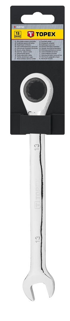 KLUCZ PŁASKO-OCZKOWY Z GRZECHOTKĄ, 13 MM KLUCZ PŁASKO-OCZKOWY Z GRZECHOTKĄ, 13 MM