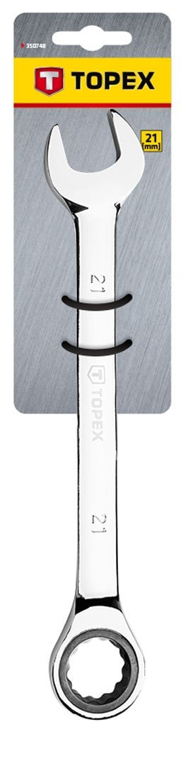 KLUCZ PŁASKO-OCZKOWY Z GRZECHOTKĄ, 21 MM KLUCZ PŁASKO-OCZKOWY Z GRZECHOTKĄ, 21 MM
