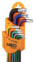 KLUCZE TORx T10-50, ZESTAW 9 SZT., KOLOROWE