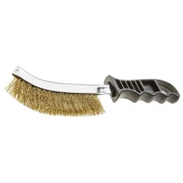 SZCZOTKA DRUCIANA 240 MM,  PLASTIKOWY UCHWYT
