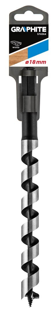 WIERTŁO DO DREWNA S PIRALNE, 18 x 250 MM WIERTŁO DO DREWNA S PIRALNE, 18 x 250 MM