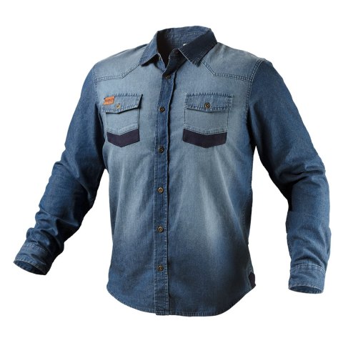 KOSZULA ROBOCZA DENIM, ROZMIAR L KOSZULA ROBOCZA DENIM, ROZMIAR L