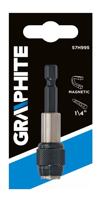 UCHWYT MAGNETYCZNY DO KOŃCÓWEK WKRĘTAKOWYCH 60 MM, TRZ PIEŃ 1/4" UCHWYT MAGNETYCZNY DO KOŃCÓWEK WKRĘTAKOWYCH 60 MM, TRZ PIEŃ 1/4"