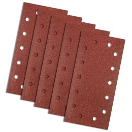 PA PIER ŚCIERNY NA RZE P 115 x 230 MM, K80, 5 SZT., Z OTWORAMI