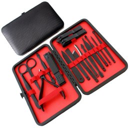 AG603E ZESTAW DO MANICURE CZERWONY