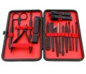 AG603E ZESTAW DO MANICURE CZERWONY