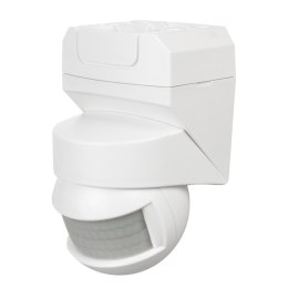 CZUJNIK MACLEAN, ŚCIENNY, RUCHU, ZMIERZCHU, 180° + 360°, 2000W, BIAŁY, MCE295