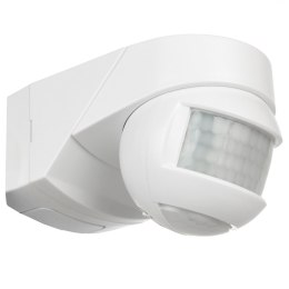 CZUJNIK MACLEAN, ŚCIENNY, RUCHU, ZMIERZCHU, 180° + 360°, 2000W, BIAŁY, MCE295