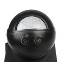 CZUJNIK MACLEAN, ŚCIENNY, RUCHU, ZMIERZCHU, 180° + 360°, 2000W, CZARNY, MCE295