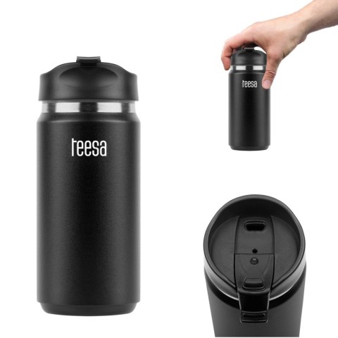 KUBEK TERMICZNY TEESA 350ML BLACK KUBEK TERMICZNY TEESA 350ML BLACK