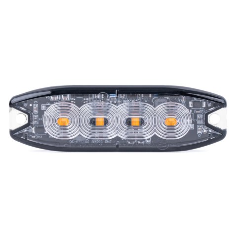LAM PA BŁYSKOWA OSTRZEGAWCZA PŁASKA 4 LED R65 R10 12-24V AMIO-02298 LAM PA BŁYSKOWA OSTRZEGAWCZA PŁASKA 4 LED R65 R10 12-24V AMIO-02298