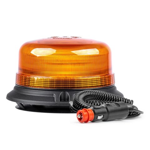 LAM PA OSTRZEGAWCZA BŁYSKOWA KOGUT 36 LED MAGNES R65 R10 12V 24V W03M AMIO-02295