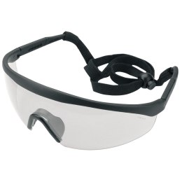 OKULARY OCHRONNE, BIAŁE, REGULOWANE ZAUSZNIKI, KLASA OD PORNOŚCI F